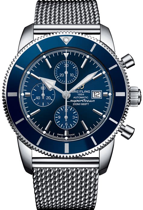 breitling blue ocen reacer|Breitling superocean blue face.